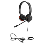 Jabra Evolve 20 Headset Kabel Huvudband Kontor/callcenter USB Type-A Svart
