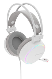 GENESIS NSG-2308 hörlur och headset Kabel Huvudband Spela USB Type-A Vit