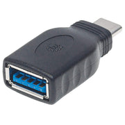 Manhattan 354646 kabelomvandlare (hane/hona) USB C USB A Svart