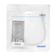 LogiLink CUA0104 videokabeladapter 0,15 m USB Type-C VGA (D-Sub) Svart