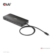CLUB3D CSV-1581 dockningsstationer för bärbara datorer Dockning Thunderbolt 4 Svart