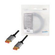 LogiLink CDA0106 DisplayPort-kabel 3 m Svart