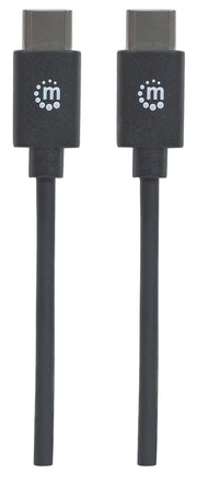 Manhattan 354875 USB-kablar USB 2.0 2 m USB C 0,48 Gbit/s Svart
