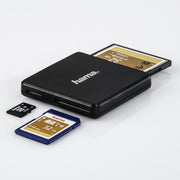 Hama 00124022 kortläsare USB 3.2 Gen 1 (3.1 Gen 1) Type-A Svart