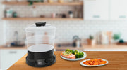 Tefal Minicompact VC139810 ångkokare 2 korgar Fristående 800 W Svart