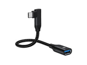 Conceptronic ABBY19B kabelomvandlare (hane/hona) USB-C USB-A Svart
