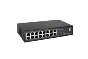 LevelOne GES-2216 nätverksswitchar hanterad L2 Gigabit Ethernet (10/100/1000) Svart