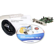 StarTech.com 2b 1a lågprofils 1394 PCI Express FireWire-kortadapter med 3 portar