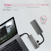 Axagon HMC-5G21 dockningsstationer för bärbara datorer Kabel USB 3.2 Gen 2 (3.1 Gen
