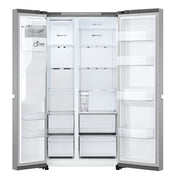 LG GSLC41PYPE Kombinerad kyl/frys side-by-side Fristående 641 l Silver