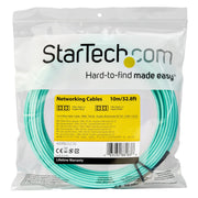 StarTech.com 10 m OM4 LC till LC-multiläge duplex fiberoptisk patchkabel