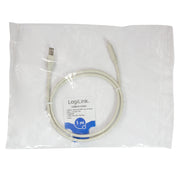 LogiLink CU0160 USB-kablar USB 2.0 1 m USB C USB B 0,48 Gbit/s Vit