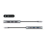 LogiLink UA0382 dockningsstationer för bärbara datorer Kabel USB 3.2 Gen 1 (3.1 Gen