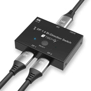 Techly IDATA-DP-2DP-8KT bild-switchar DisplayPort