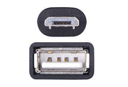 Ugreen 10396 USB-kablar USB 2.0 0,12 m USB A Micro-USB B 0,48 Gbit/s Svart