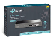 TP-Link TL-SG1008MP Ohanterad Gigabit Ethernet (10/100/1000) Strömförsörjning via