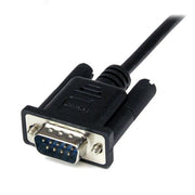 StarTech.com 1 m svart DB9 RS232 seriell nollmodemskabel F/M