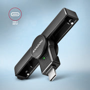 Axagon CRE-SMPC USB-C Smart card/ID card PocketReader läsare smarta kort inomhus USB