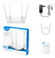 Cudy WR1300 trådlös router Gigabit Ethernet Dual-band (2,4 GHz / 5 GHz) Vit