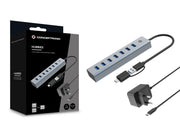 Conceptronic HUBBIES21GP gränssnittshubbar USB 3.2 Gen 1 (3.1 Gen 1) Type-A 5000