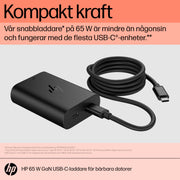 HP 65 W GaN USB-C-laddare för bärbar dator