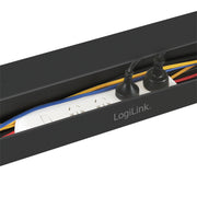 LogiLink KAB0070 kabelsamlare Bord Kabelränna Svart