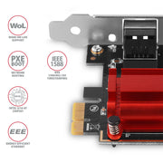 Axagon PCEE-GIX nätverkskort Intern Ethernet 1000 Mbit/s