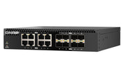 QNAP QSW-3216R-8S8T nätverksswitchar Ohanterad L2 10G Ethernet (100/1000/10000) Svart