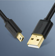 Ugreen US132 USB-kablar USB 2.0 1,5 m USB A Mini-USB A 0,48 Gbit/s Svart