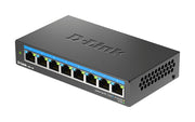 D-Link DMS-108 Ohanterad L2 2.5G Ethernet (100/1000/2500) Svart