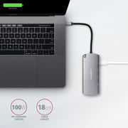 Axagon HMC-6M2 dockningsstationer för bärbara datorer Kabel USB 3.2 Gen 1 (3.1 Gen