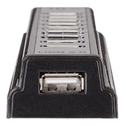 Manhattan 161572 gränssnittshubbar USB 2.0 480 Mbit/s Svart