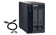 QNAP TR-002 Hölje för lagringsenheter HDD- / SSD kabinett Svart 2.5/3.5"