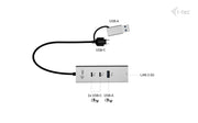 i-tec CAMETALG325HUB gränssnittshubbar USB 3.2 Gen 1 (3.1 Gen 1) Type-A + Type-C 5