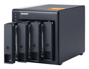 QNAP TL-D400S Hölje för lagringsenheter HDD- / SSD kabinett Svart