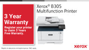 Xerox B305 A4 38 ppm trådlös dubbelkopiering/utskrift/scanning PS3 PCL5e/6 2 magasin