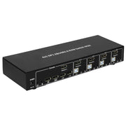 Techly IDATA DP-KVM4 KVM-switchar Rackmontering Svart