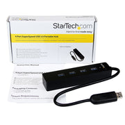StarTech.com ST4300PBU3 gränssnittshubbar USB 3.2 Gen 1 (3.1 Gen 1) Type-A 5000