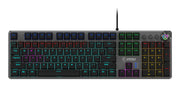 MSI FORGE GK310 RED DE tangentbord Spela USB QWERTY tyska Svart