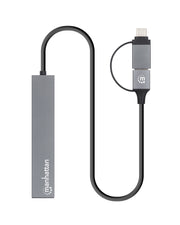 Manhattan 181006 dockningsstationer för bärbara datorer USB 3.2 Gen 1 (3.1 Gen 1)