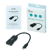 i-tec C31DP60HZP videokabeladapter 0,15 m USB-C 3.1 DisplayPort Svart