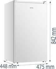 Gorenje RB39EPW4 kombinerat kylskåp Fristående 82 l Vit