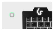 KeySonic KSK-3210ELU (DE) tangentbord Hem USB QWERTZ tyska Svart