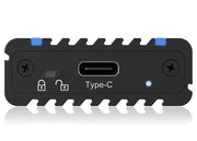 ICY BOX IB-1824ML-C31 SSD-inkapsling Svart M.2