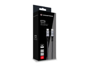 Conceptronic ETTA07B12 USB-kablar USB 3.2 Gen 2x2 1,2 m USB C 20 Gbit/s 100 W Svart