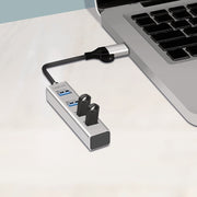 LogiLink UA0455 gränssnittshubbar USB 3.2 Gen 1 (3.1 Gen 1) Type-A + Type-C 5000