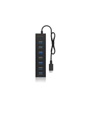 ICY BOX IB-HUB1700-C3 USB 3.2 Gen 1 (3.1 Gen 1) Type-C 5000 Mbit/s Svart