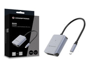 Conceptronic BIAN08G kortläsare USB 3.2 Gen 2 Type-C Grå