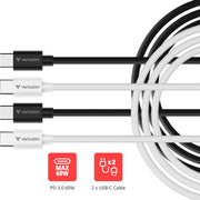 Verbatim 32391 USB-kablar USB 2.0 1 m USB C 0,48 Gbit/s 60 W Svart