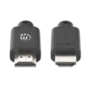 Manhattan 356633 HDMI-kabel 1 m HDMI Typ A (standard) Svart